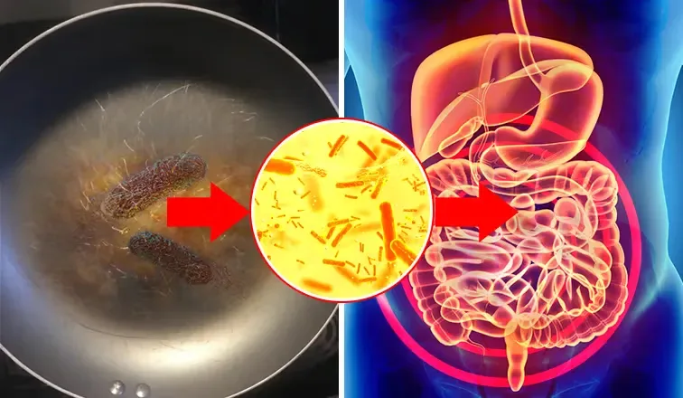 Close-up of titanium pan surface showing food releasing cleanly with no coating residue